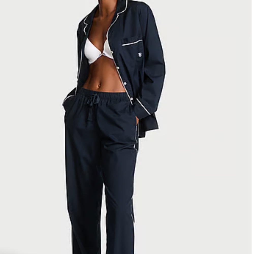 Victoria's Secret Dark Blue Pajama Set